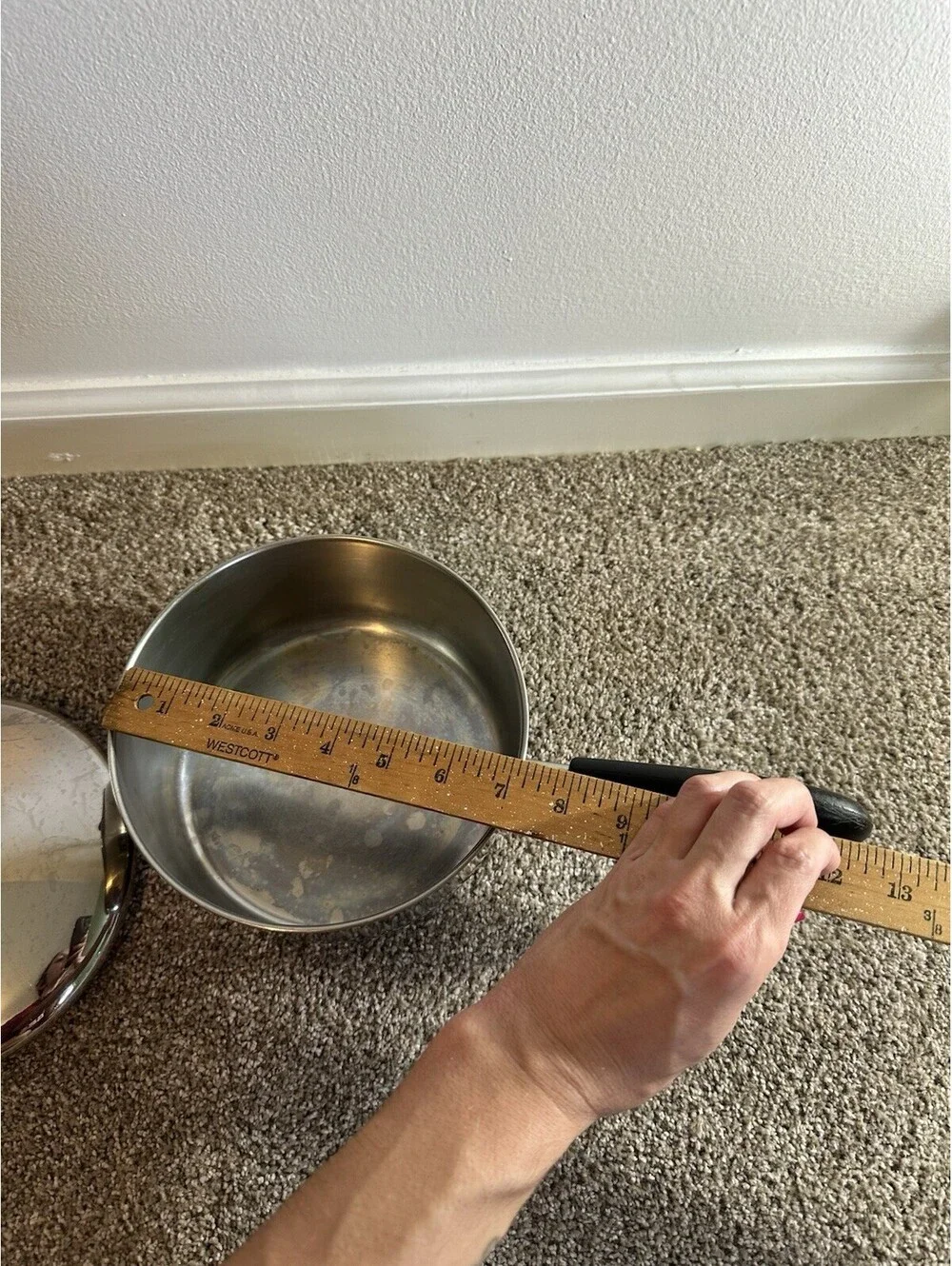 Vintage VTG Revere Ware Copper Bottom Sauce Pan 2 Quart With Lid